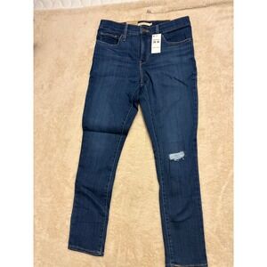 NWT Levi Strauss 311 Skinny Jeans Stellar Stretch Mid Rise Women  29x30 Dark